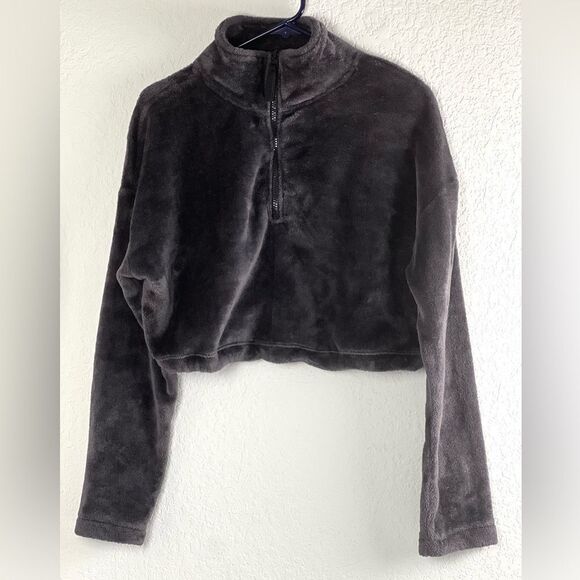 Urban Outfitters Angela Cropped Fleece 1/4 Zip Jacket - Picture 4 of 11